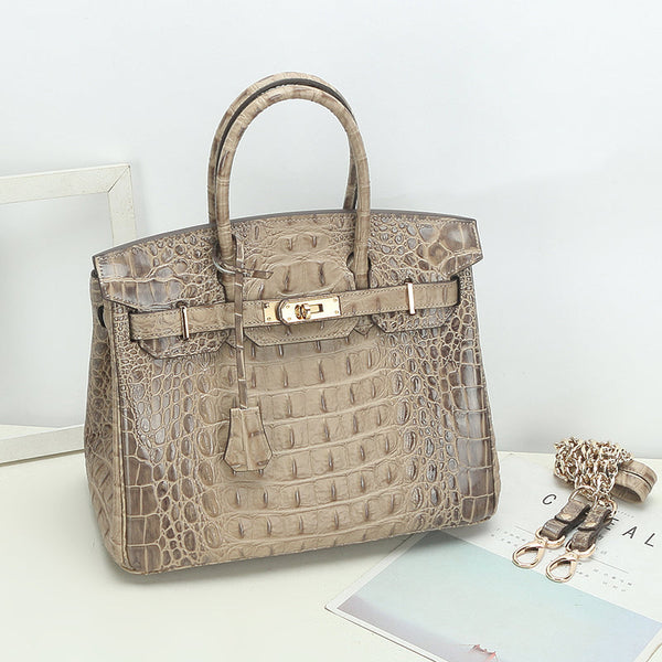 Savannah Crocodile Embossed Tote (Small) - Spring Collection