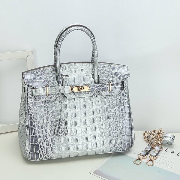 Savannah Crocodile Embossed Tote (Small) - Spring Collection