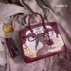 Avisha Handpainted Padlock Tote (Medium)