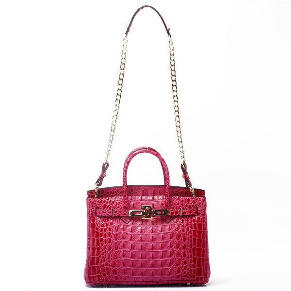 Savannah Crocodile Embossed Tote (Large)