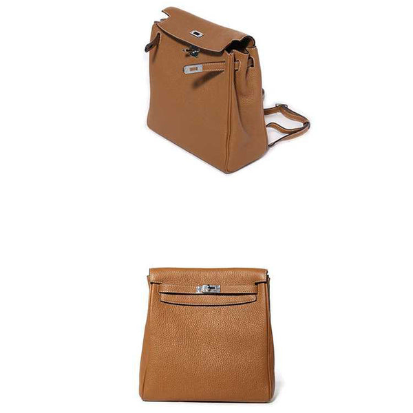 Porchka Padlock Leather Backpack